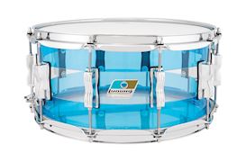 LUDWIG - LS903V 6.5x14 SNAREDRUM VISTALITE- BLUE-CLEAR-BLUE